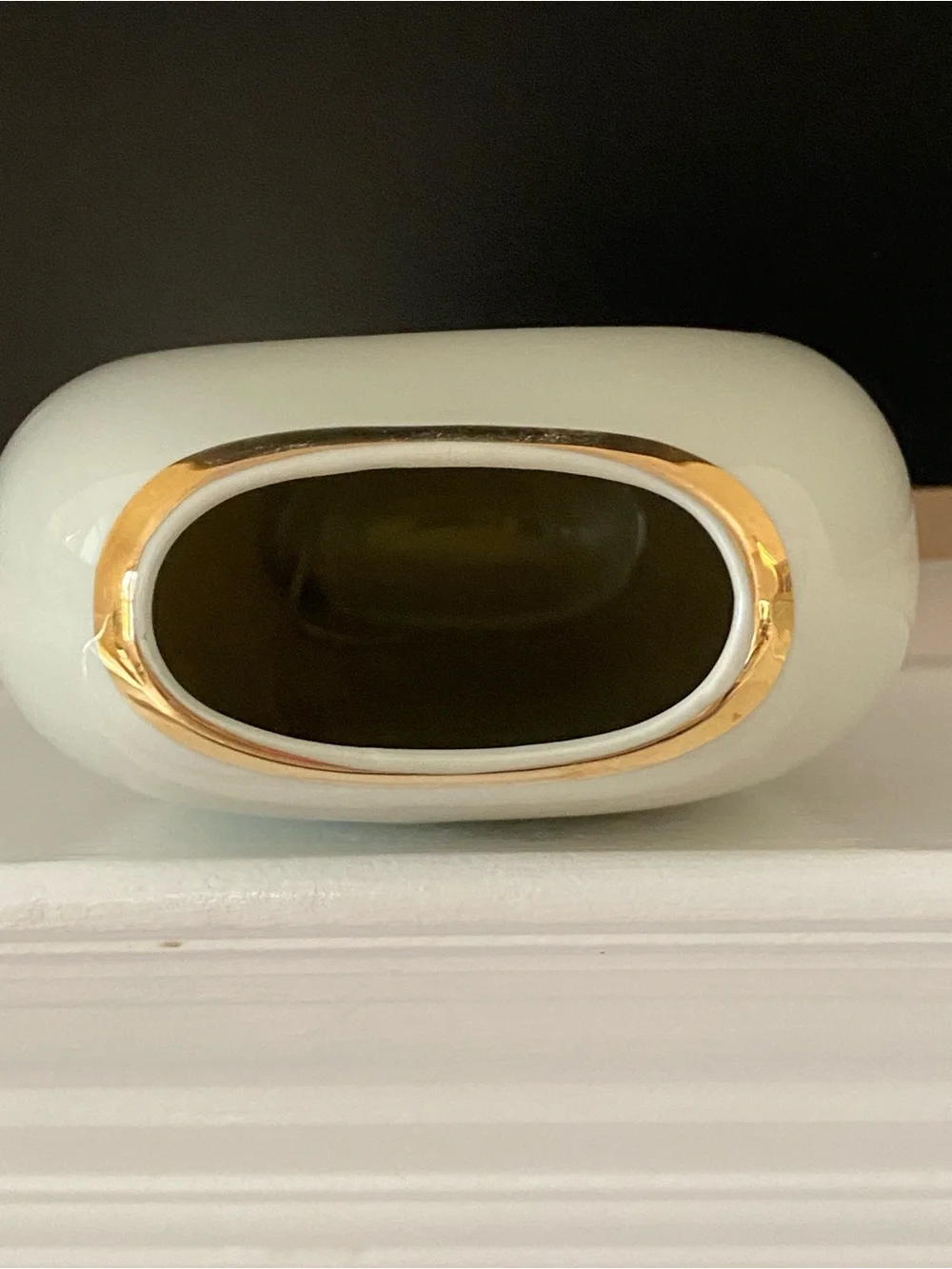 1980s - Chokin Vase - Hummingbird & Irises